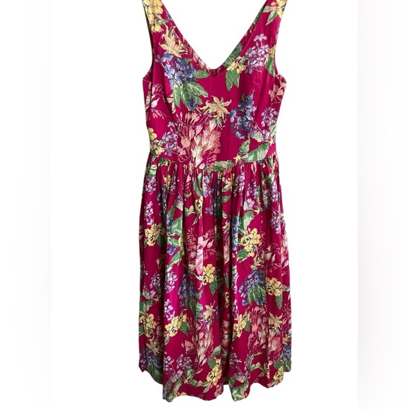 VTG 80’s Laura Ashley Maxi Pink Floral Cottagecore Prairie Dress W/Jacket Sz 14 - Picture 11 of 12